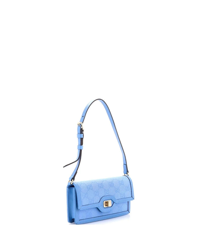 Pre-Owned Gucci Mini Luce Shoulder Bag Gg Canvas