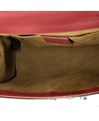 Pre-Owned Gucci Small Padlock Shoulder Bag Blooms Print Gg Coated Canvas