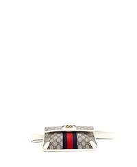 Pre-Owned Gucci Ophidia Flap Belt Bag Gg Coated Canvas with Leather
