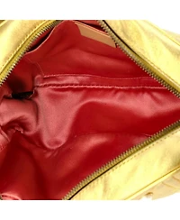 Pre-Owned Gucci Small Pearly Gg Marmont Shoulder Bag Embellished Matelasse Leather