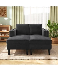 Streamdale Furniture Modern Chaise Lounge Sofa Bed 53.5" Upholstered Couch