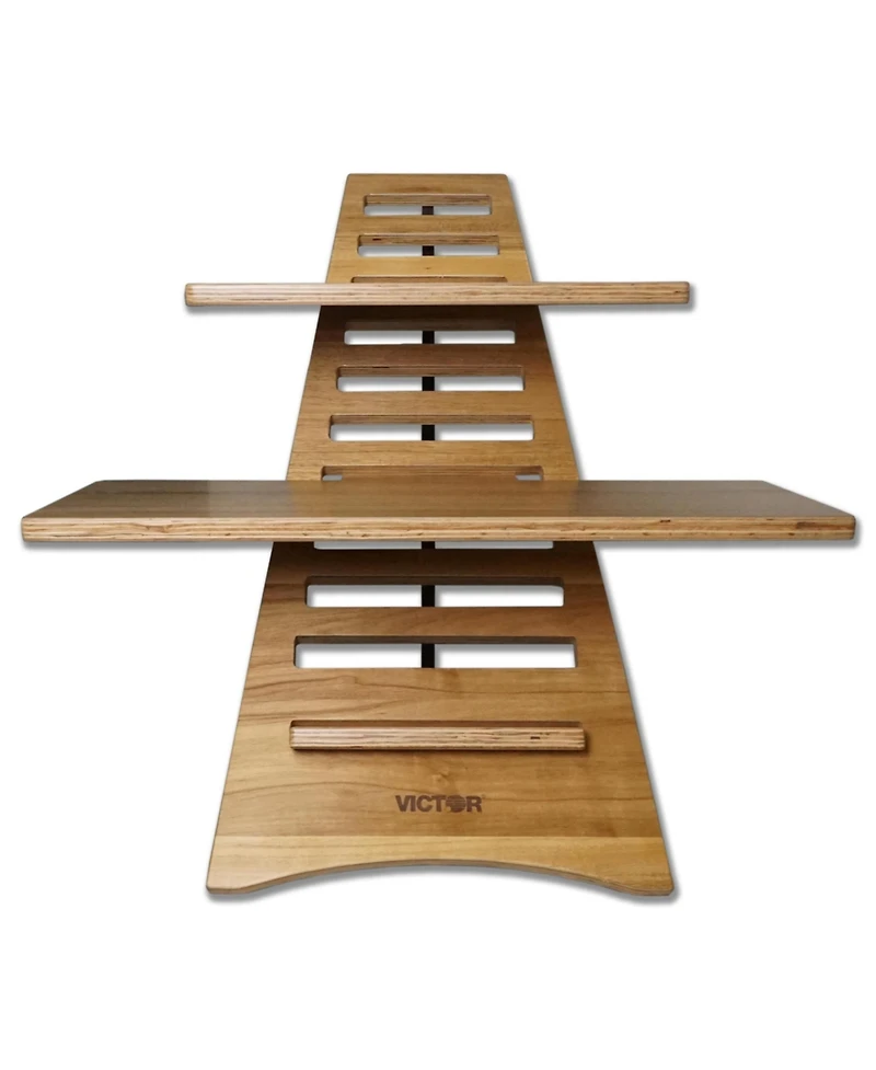 Victor High Rise Acacia Wood Stand-Up Desk Converter