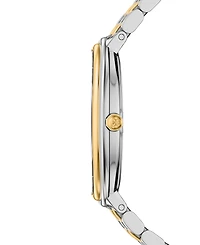 Tory Burch Women's The Oval Elongated Quartz Two-Hand Two-Tone Stainless Steel Watch, 22mm