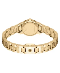 Tory Burch Women's The Miller Round Small Quartz Three-Hand Gold Stainless Steel Watch, 28mm