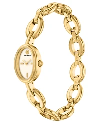 Tory Burch Women's The Oval Small Gift Set Quartz Two-Hand Gold Stainless Steel Watch, 22mm