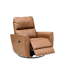 gaomon Power Recliner Swivel Rocking Glider Pu Leather Upholstered Nursery Chair