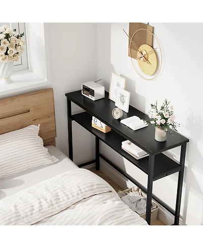 gaomon 39.3" Rustic Storage Console Table