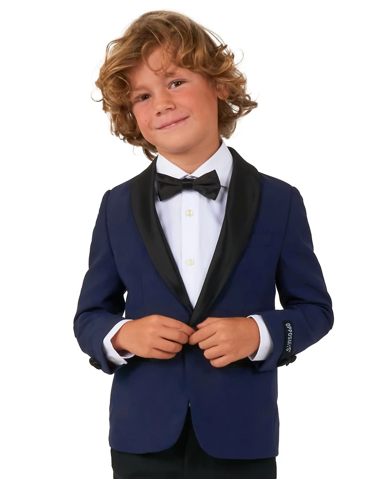OppoSuits Boys' 2T-8 Long-Sleeve Tailored Blazer, Slim Fit Pants and Tie, 3-Piece Set
