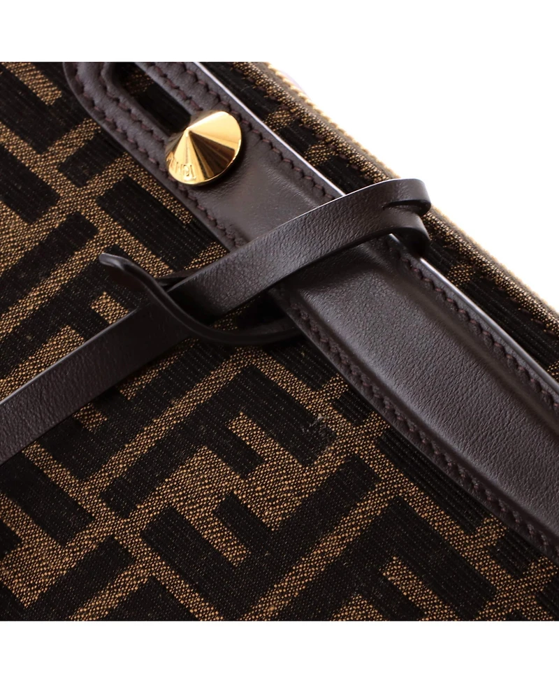 Pre-Owned Fendi Medium By The Way Satchel Zucca Canvas