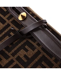 Pre-Owned Fendi Medium By The Way Satchel Zucca Canvas