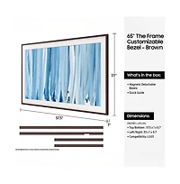 Samsung Vg-SCFH65BW 65" The Frame Customizable Bezel