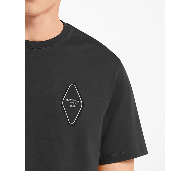 Michael Kors Men's Mk Keychain Logo Crewneck T-Shirt