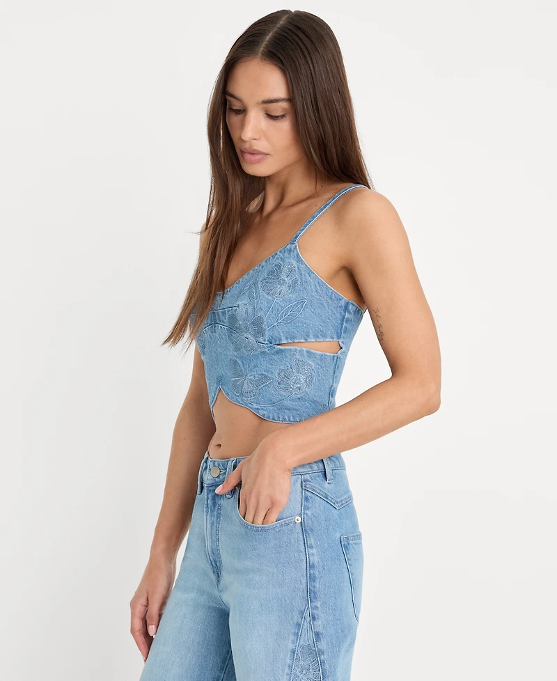 Good American Women's Sleeveless Butterfly Top