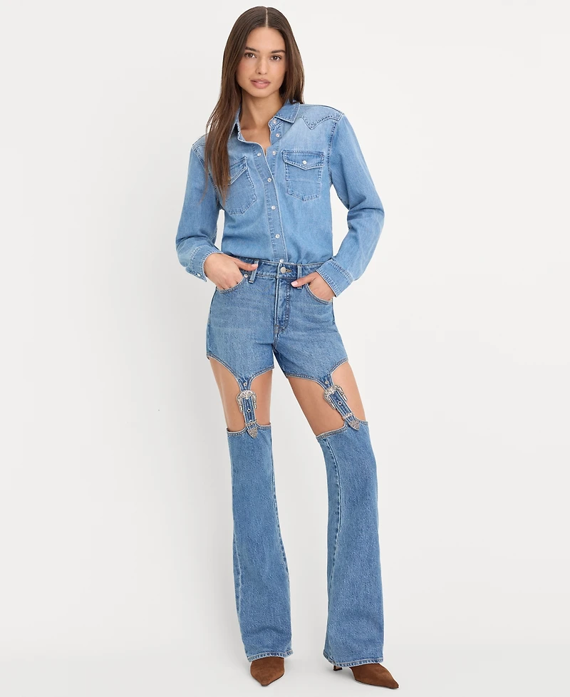 Good American Women's High-Rise Bootcut Jeans