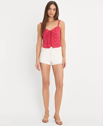 Good American Women's Mid-Rise Denim Shorts