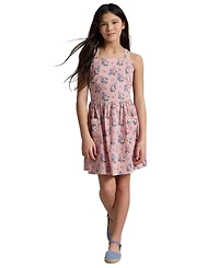 Polo Ralph Lauren Girls' 7-16 Striped Square Neck Seersucker Dress