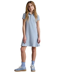Polo Ralph Lauren Girls' 7-16 Stretch Mesh Collar Dress