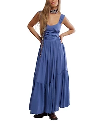 Free People Women's Sasha Sweetheart Viscose Maxi Solid Dress
