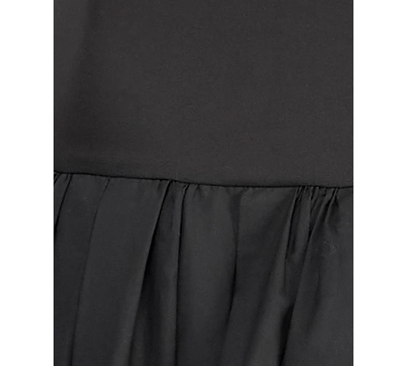 Alex & Sophia Women's Scoop Neck Shirred Midi Dress