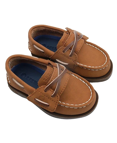 Sperry Toddler ( 4T to 10) Authentic Original Boat Shoes with Hook and Loop Closure