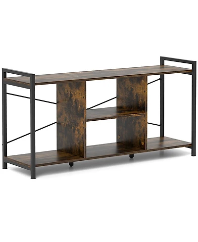 Sugift Industrial Tv Stand for TVs up to 55 in Entertainment Center