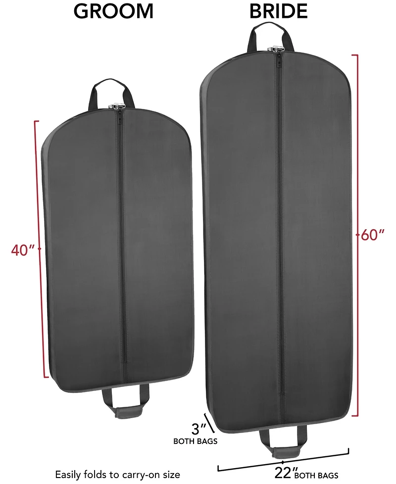 WallyBags 2-Pc. Deluxe Travel Garment Bag
