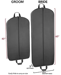 WallyBags 2-Pc. Deluxe Travel Garment Bag