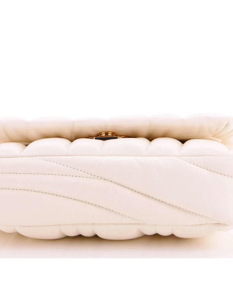 Pre-Owned Gucci Mini Gg Milano Top Handle Bag Quilted Leather