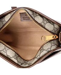 Pre-Owned Gucci Mini Interlocking G Patch Camera Bag Gg Coated Canvas