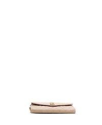 Pre-Owned Saint Laurent Classic Monogram Envelope Wristlet Clutch Mixed Matelasse Leather