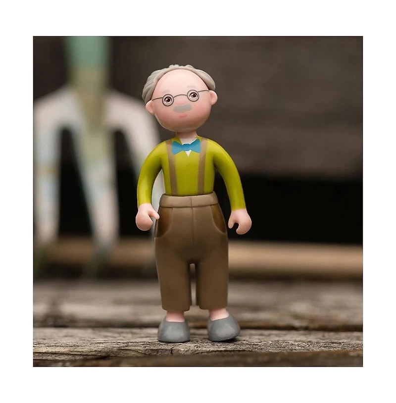 Haba Little Friends Grandpa Kurt - 4.5" Dollhouse Toy Figure