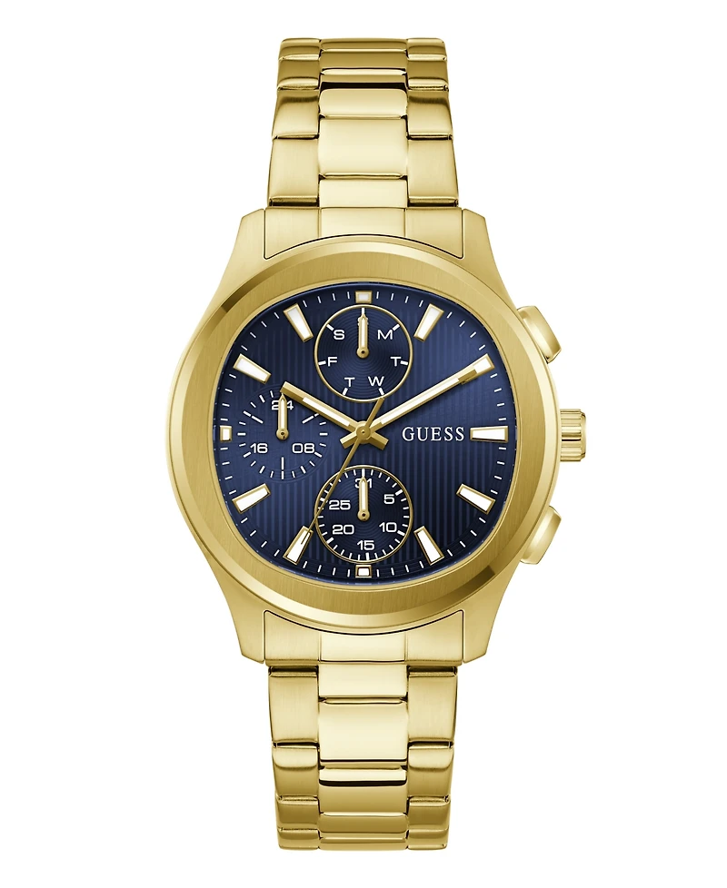 Guess Men's Gold-Tone Multi-Function Watch, 40mm
