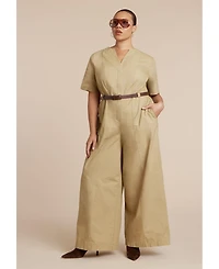 Eloquii Women's Plus Wide Leg Jumpsuit