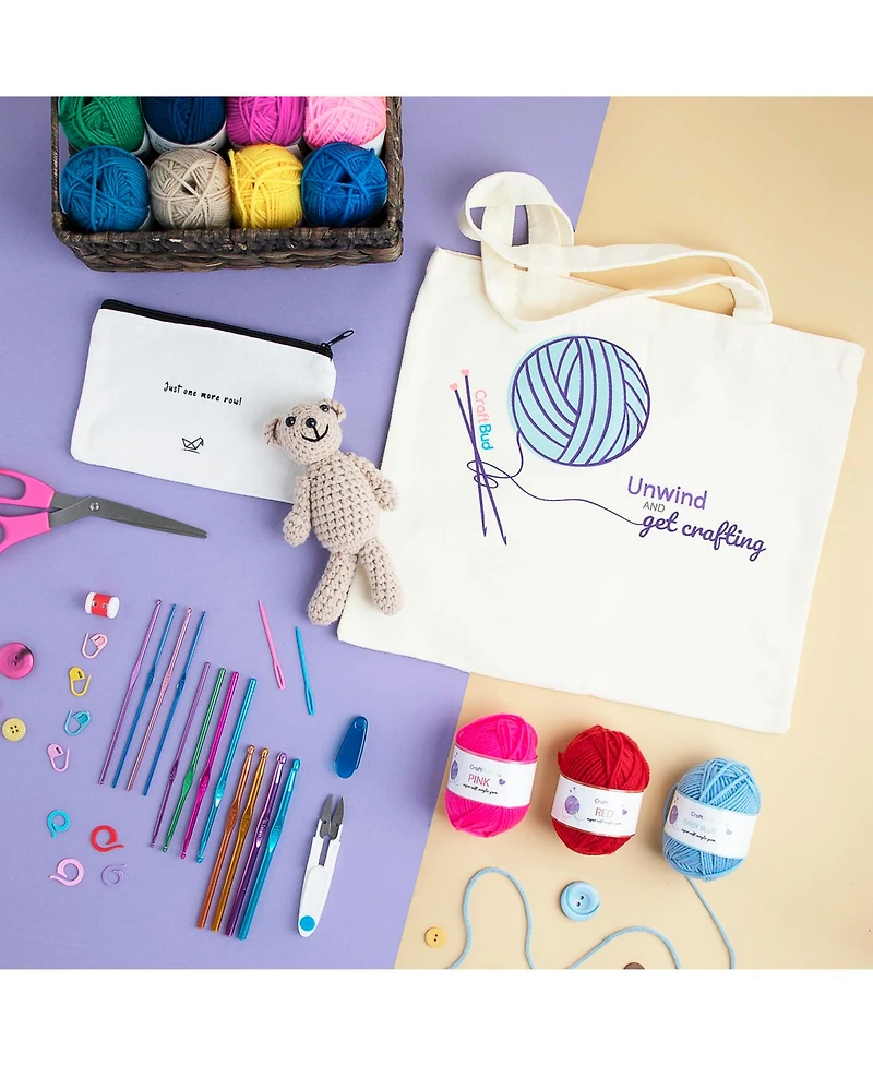 Hearth & Harbor 43 Piece Crochet Kit for Beginners Adults & Kids