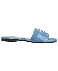 True Religion Women's Mona Bling Logo Single Band Sandal