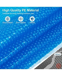 Sugift 8 ft Round Solar Pool Cover 12 Mil for In Ground Pools