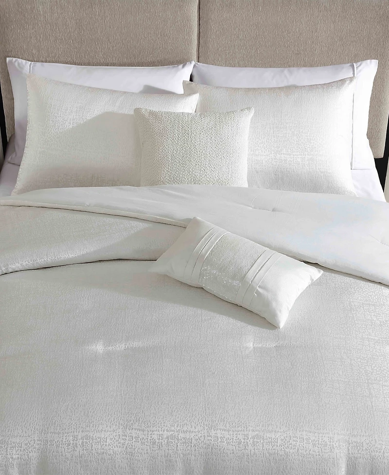 Vcny Home Sterling Abstract Jacquard 5-Pc. Comforter Set