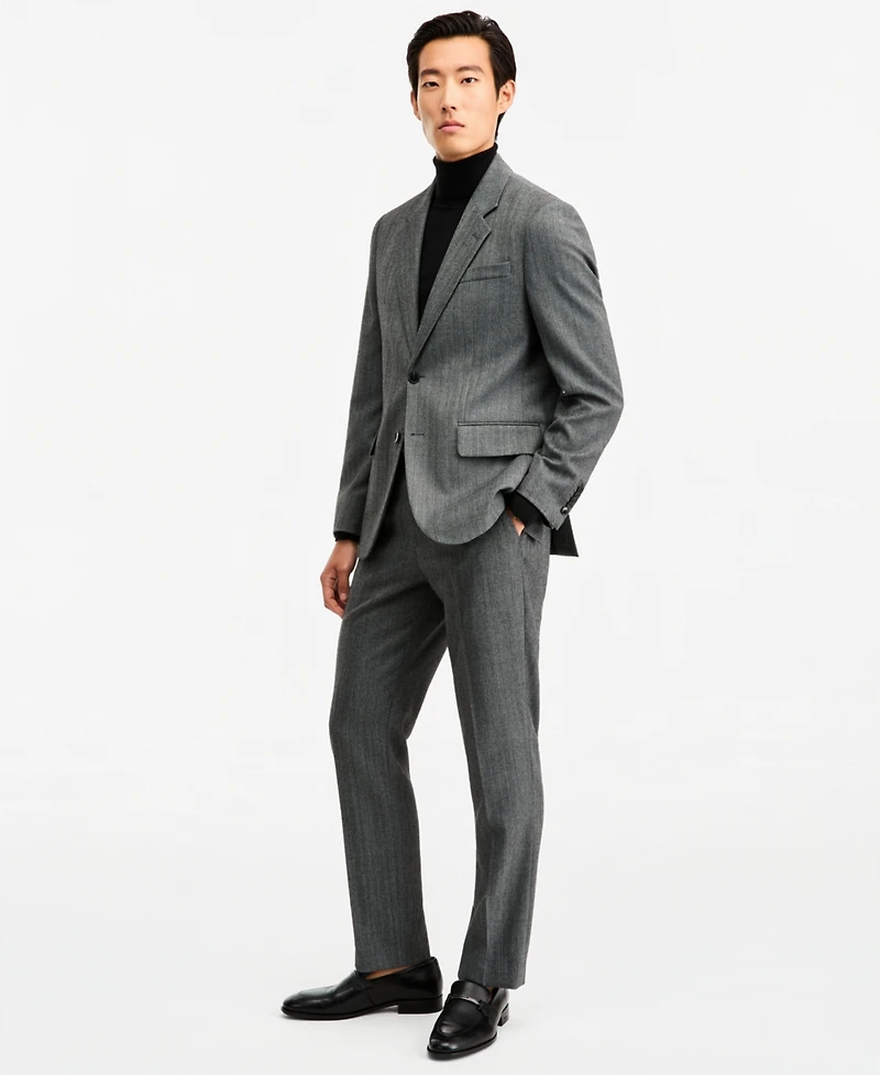 Hugo by Boss Men's Modern-Fit Herringbone Suit Jacket