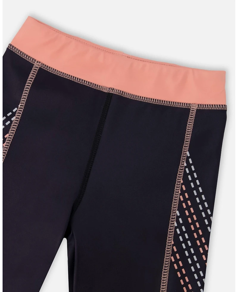 Deux par Deux Girls Athletic Leggings in Polyester