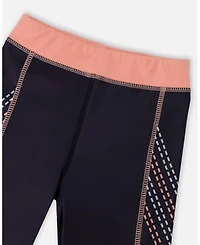 Deux par Deux Girls Athletic Leggings in Polyester