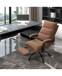 Boyel Living Microfiber Office Chair with Massage Heat and Footrest