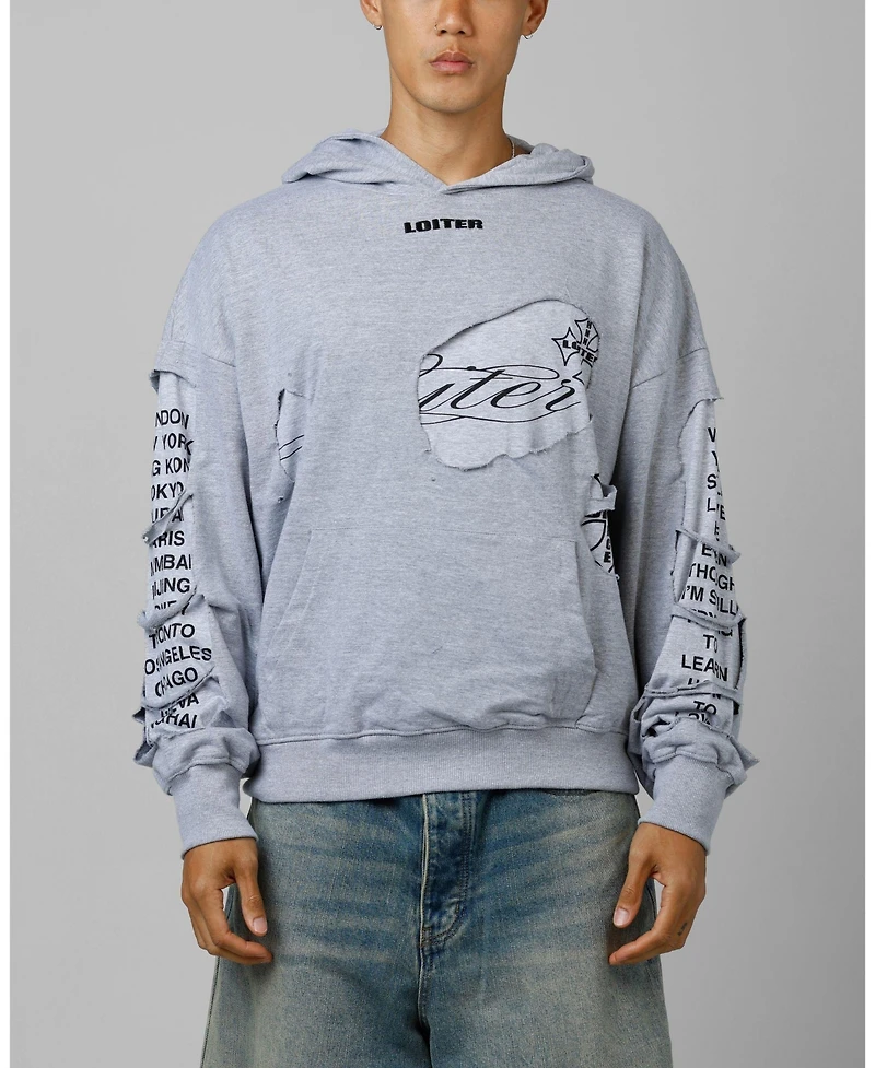 Loiter Men's Destruction Hoodie Sweatshirt