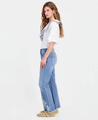 And Now This Petite Embroidered Bootcut Jeans, Macy's Exclusive