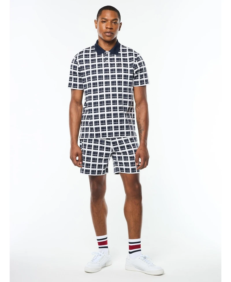 Sergio Tacchini Men's Damarindo Check Polo Shirts