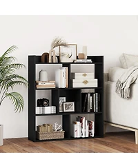 Slickblue 7 Cube Open Back Bookshelf with Anti Tip Safety Wall Anchor