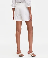 I.n.c. International Concepts Women's Zip-Front Patch Pocket Denim Shorts, Macy's Exclusive