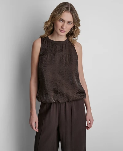 Dkny Women's Sleeveless Twinkle Bubble Tank Top