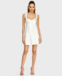 Alex & Sophia Juniors' Sweetheart Neck Short Dress