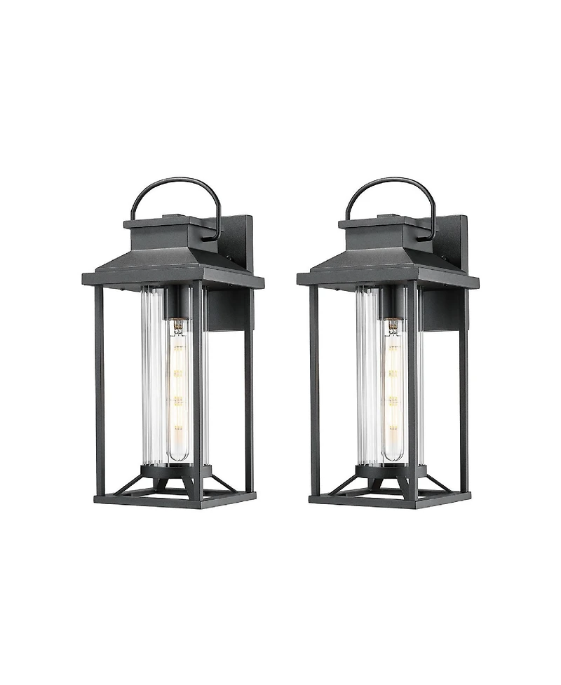 Flynama Outdoor Porch Lights, Textured Exterior Lighting Fixtures Wall Mount, Modern Outdoor Wall Sconce Lantern for House