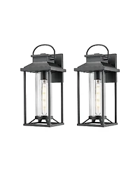 Flynama Outdoor Porch Lights, Textured Exterior Lighting Fixtures Wall Mount, Modern Outdoor Wall Sconce Lantern for House